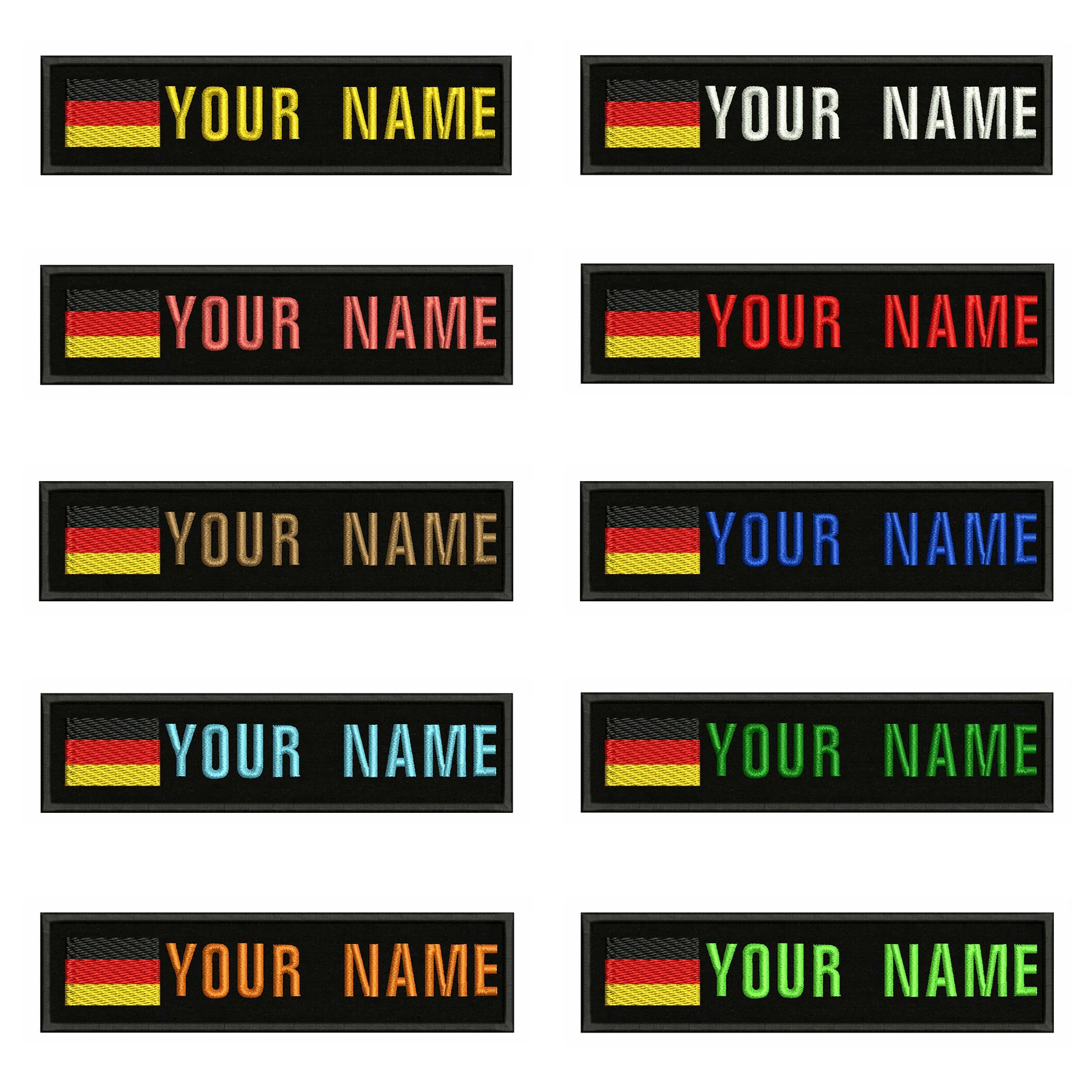 Пособия по немецкому языку флаг y 10X2.5cm вышивка пользовательское имя заплатка с