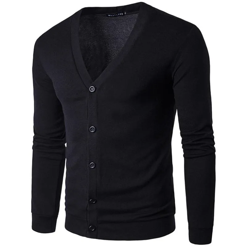 Мужской Хлопковый свитер повседневный пуловер с длинными рукавами Осень-зима 2019