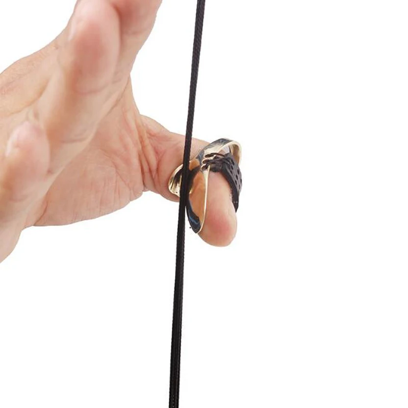 1 шт. Защитное приспособление для стрельбы из лука взрослых латунное кольцо