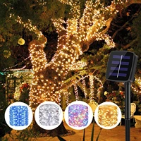 32m 22m 7m 50led solar light outdoor string lights for holiday christmas party waterproof fairy lights garden decoration garland