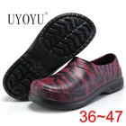 Мужские и женские рабочие ботинки UYOYU, камуфляжные Нескользящие непромокаемые ботинки с 46 плоской подошвой, размеры 36-47