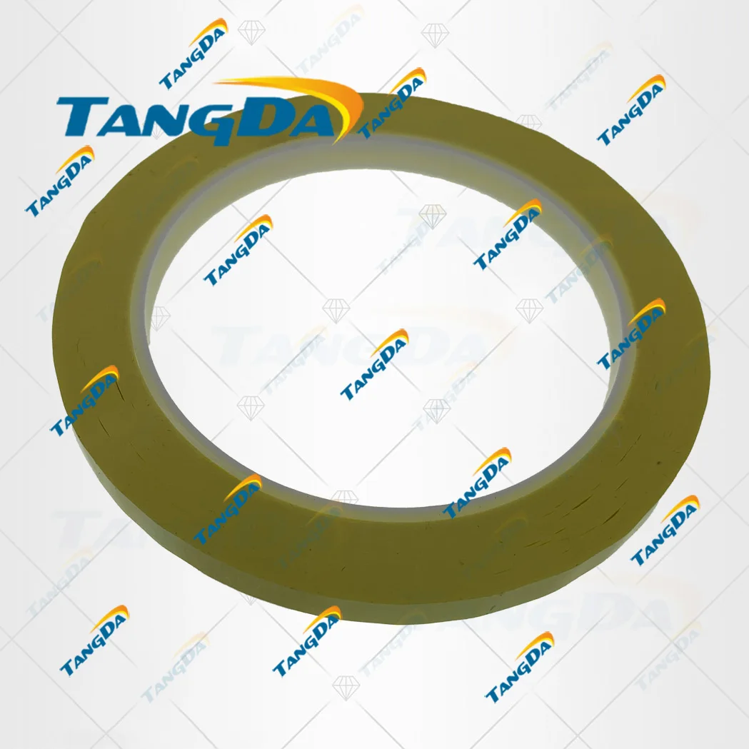 TANGDA 7 мм * 70 м метров желтая PET High выдерживает температуру Изолированная анти пламя