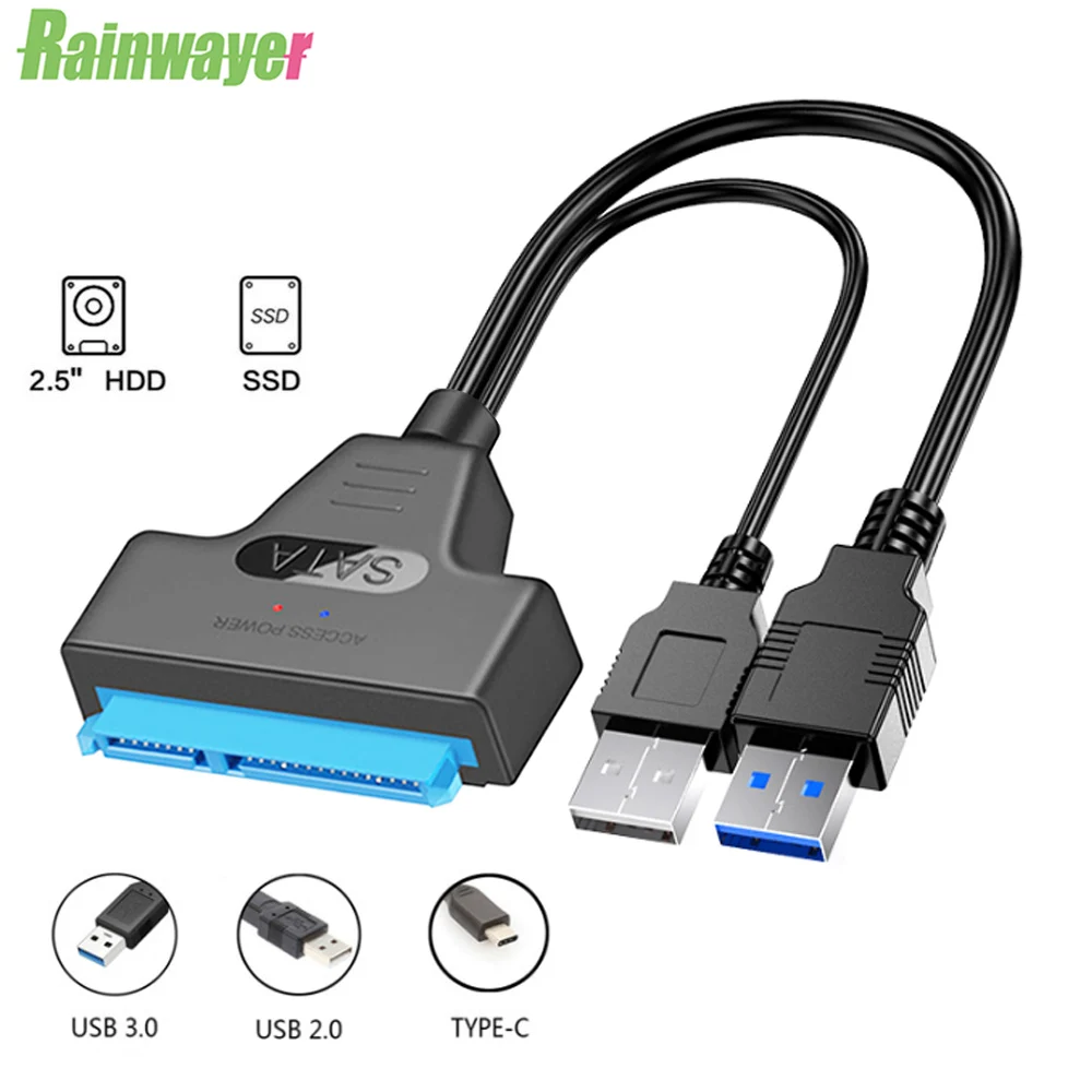 Usb кабель Sata адаптер 3 0 компьютерные кабели разъемы с поддержкой 2 5 дюйма Ssd Hdd
