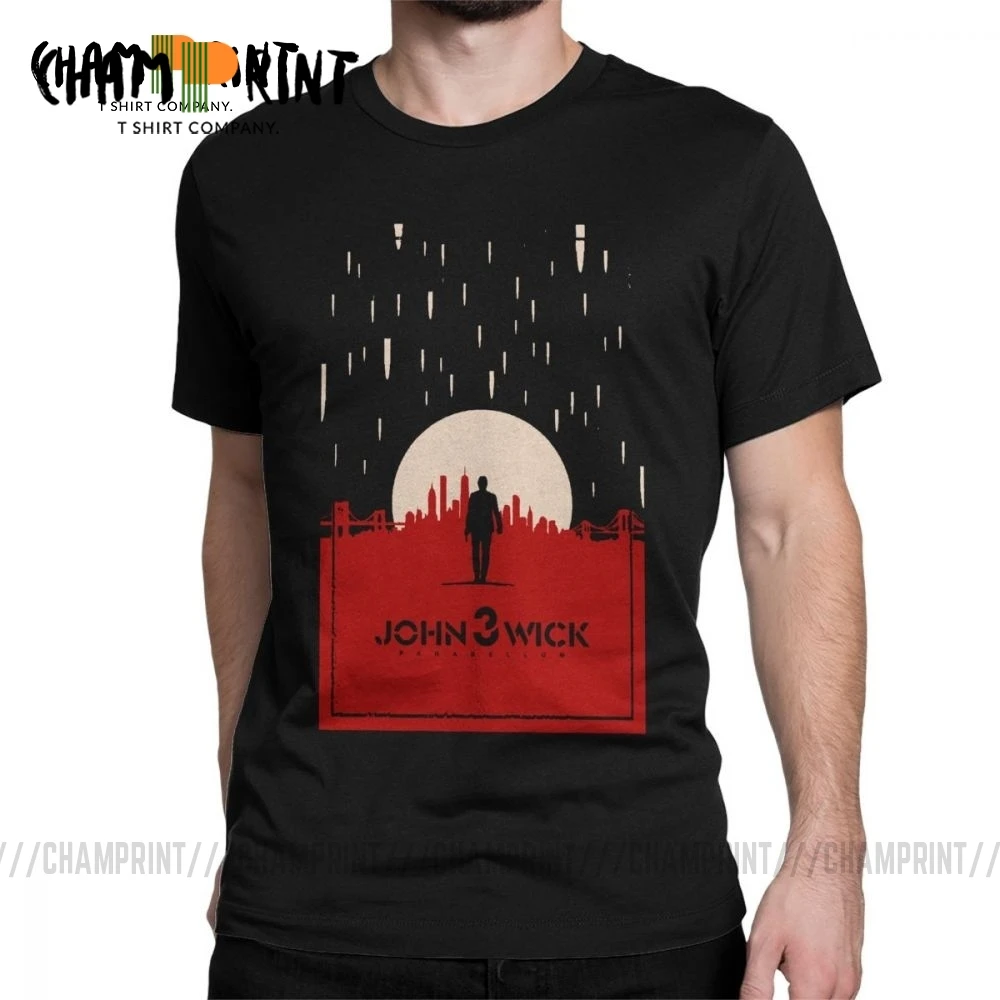 Мужские футболки с изображением Джона фитиля 3 парабеллума Кеану реава алиги
