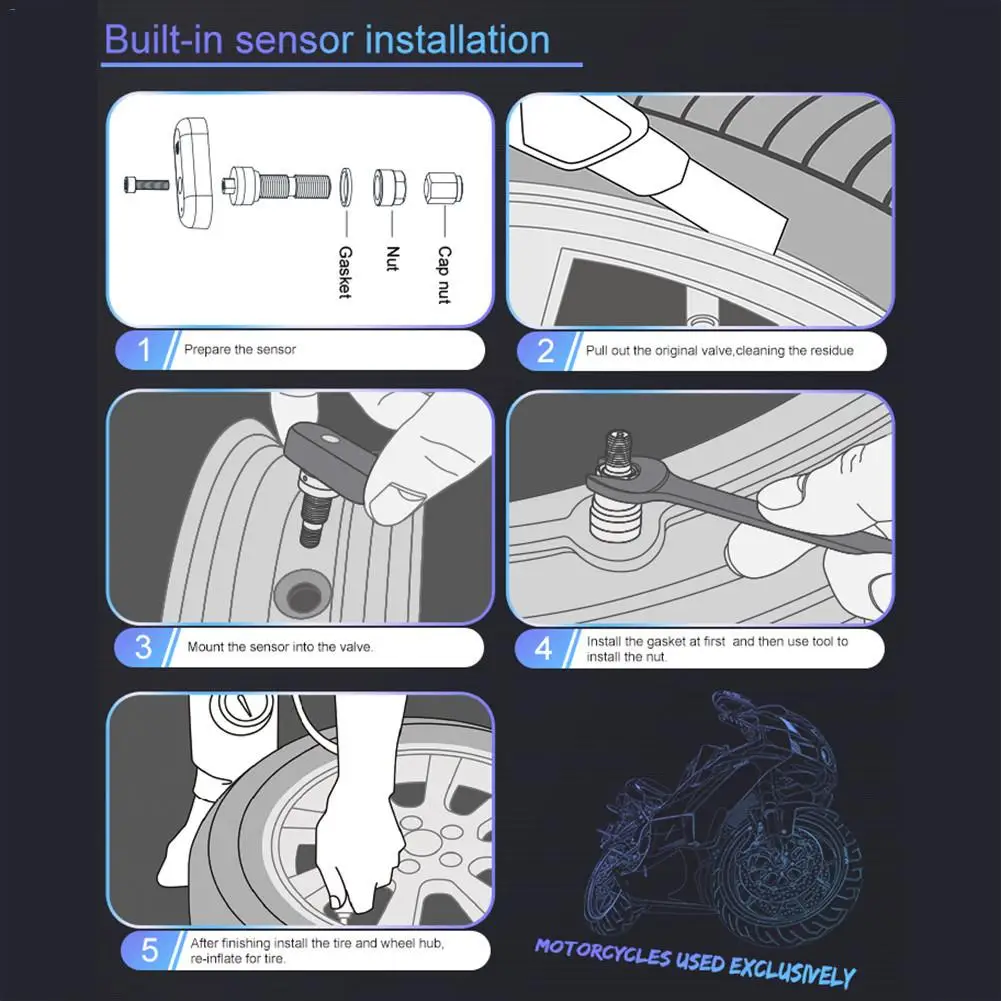 Система контроля давления в шинах M3 универсальная беспроводная система с 2
