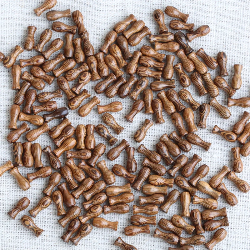 

Natural wooden beads loose beads DIY jewelry making small vase wooden beads decoration crafts