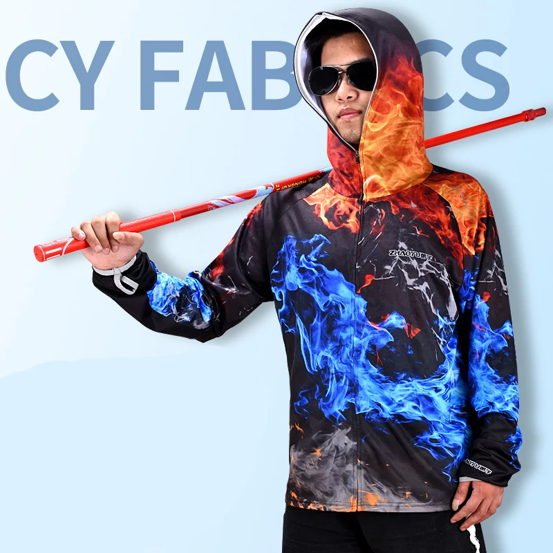 Защита от солнца для рыбалки Мужская Стильная летняя дышащая уличная одежда