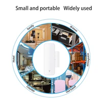 10PCS  Tuya Wireless Sensor Door And Window Detector Magnet Switch To Turn On The Alarm Smart Life AlexaGoogle