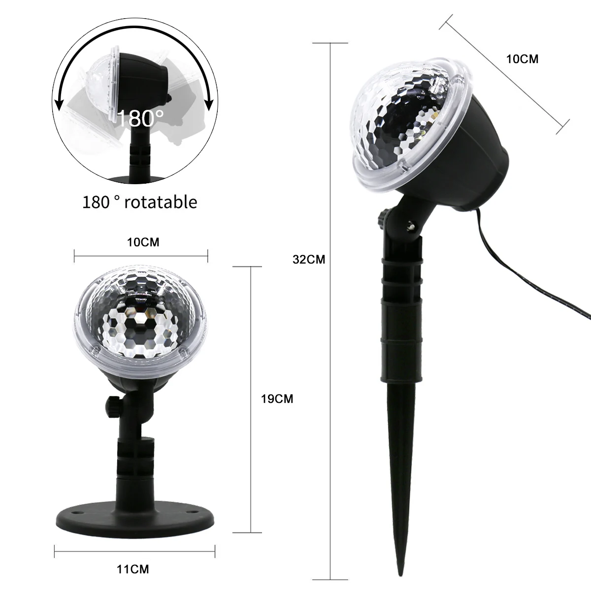 Пятно защищают от снега для катания на проектор огни Праздничные с РФ Управление