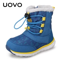 uovo 2021 snow boots kids winter footwear boys and girls fashion warm shoes toddler size 23 30