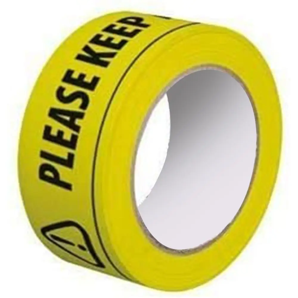 

Distancing Floor Tape Keep Distance Decoration Multifunctional Yellow Black Stationery Sealing Tape Warning Tape Protection