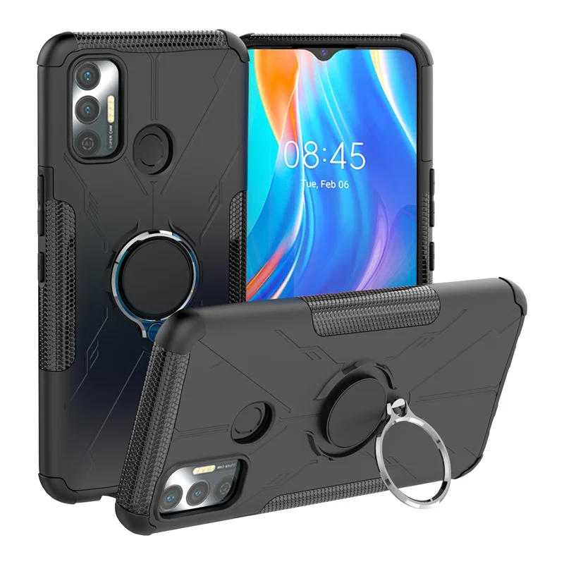 Holder Cover For Tecno Spark 7 Case For Tecno Spark 7 Capas Shockproof Bumper Back Magnetic For Fundas Tecno Spark 7 7T Cover