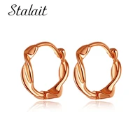 fashion gold metal hoop earrings set for women geometirc rose gold twist circle hoop earrings brincos 2021 trend jewelry gift
