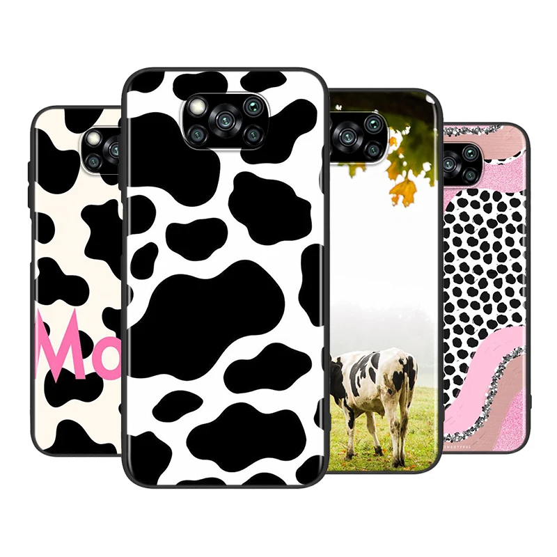 

Cow Pattern Animal For Xiaomi Poco X3 GT NFC M2 X2 F2 F3 C3 M3 F1 Pro Mi Play Mix3 A3 A2 A1 6 Lite Soft Phone Case