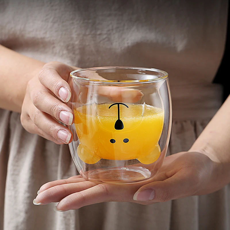 Стеклянные кружки стеклянная кружка с двойными стенками двухслойная