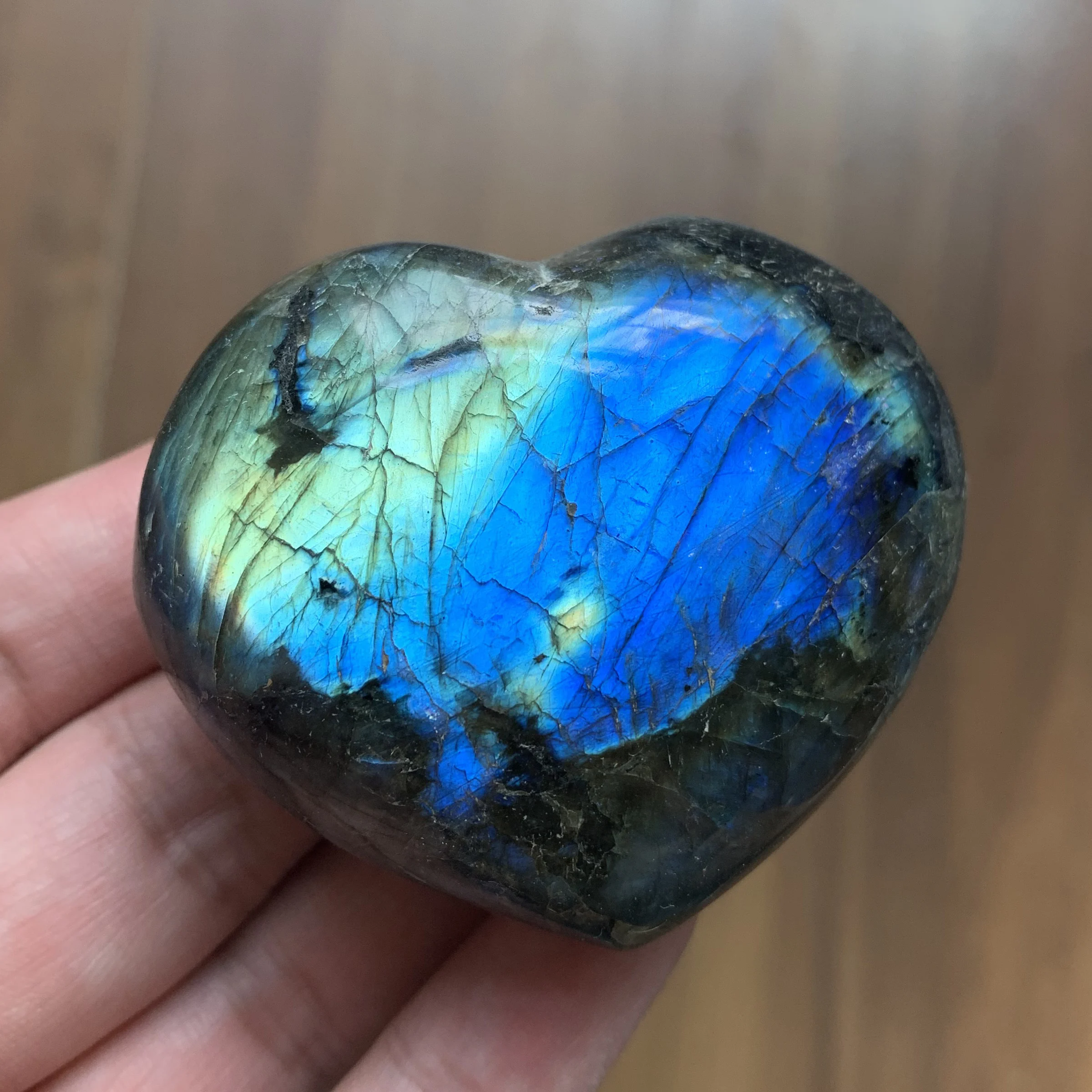 

135 г натуральный Лабрадорит сердце украшение для дома любовь полированный кварцевый кристалл исцеление T020