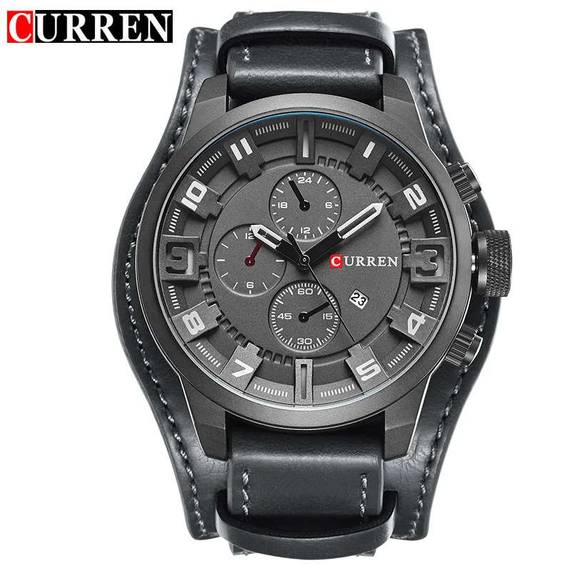 hot curren creative watches men luxury brand sports military quartz mens watch male clock men wrist watch man masculino drop free global shipping