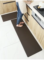 pu peather anti fall long kitchen floor mat bath carpet home entrance doormat tapete waterproof non slip oil proof bedroom rug