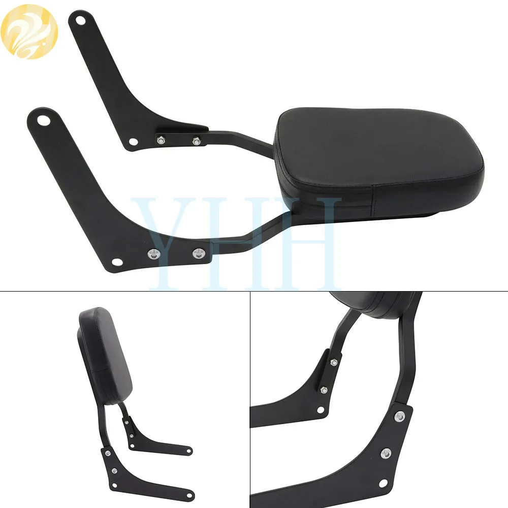 

SET Black Chrome Off-Road Motorcycle Rear Passenger Backrest Sissy Bar For Honda Rebel 250 CMX250 CMX 250 CA250