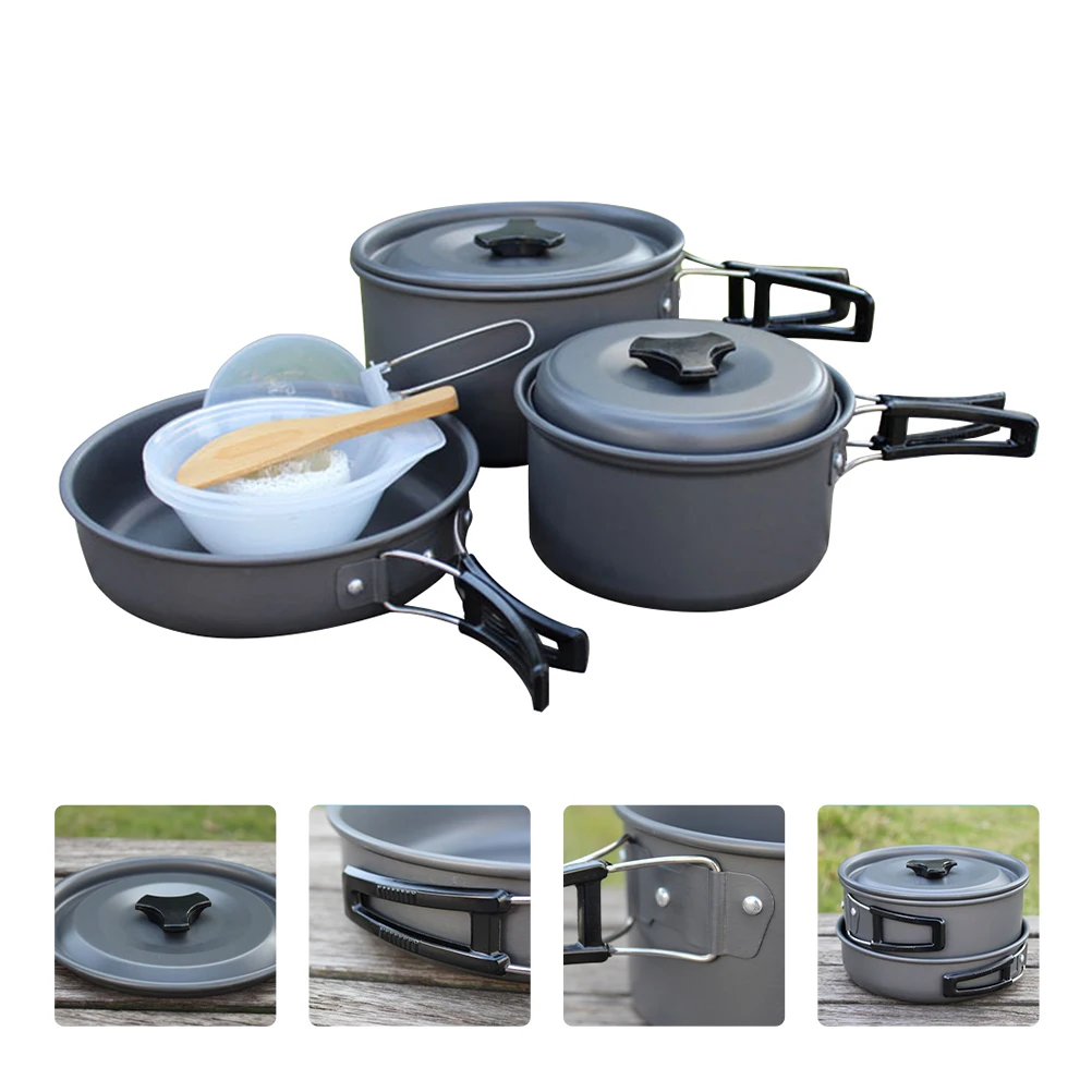 1 комплект походная посуда беспорядок набор портативная складная Уличное