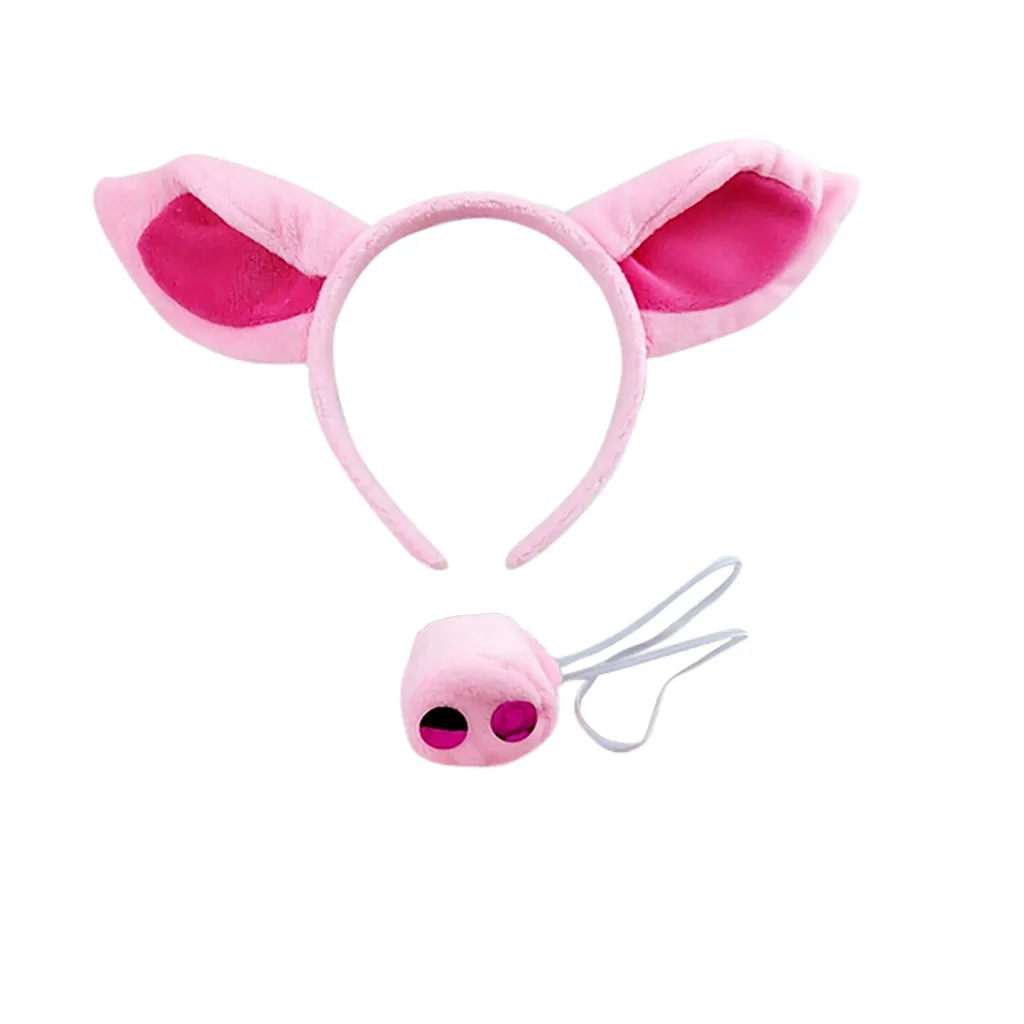 Аксессуары для костюма свинья ободок Ears and Tail розовая милая игрушка платья