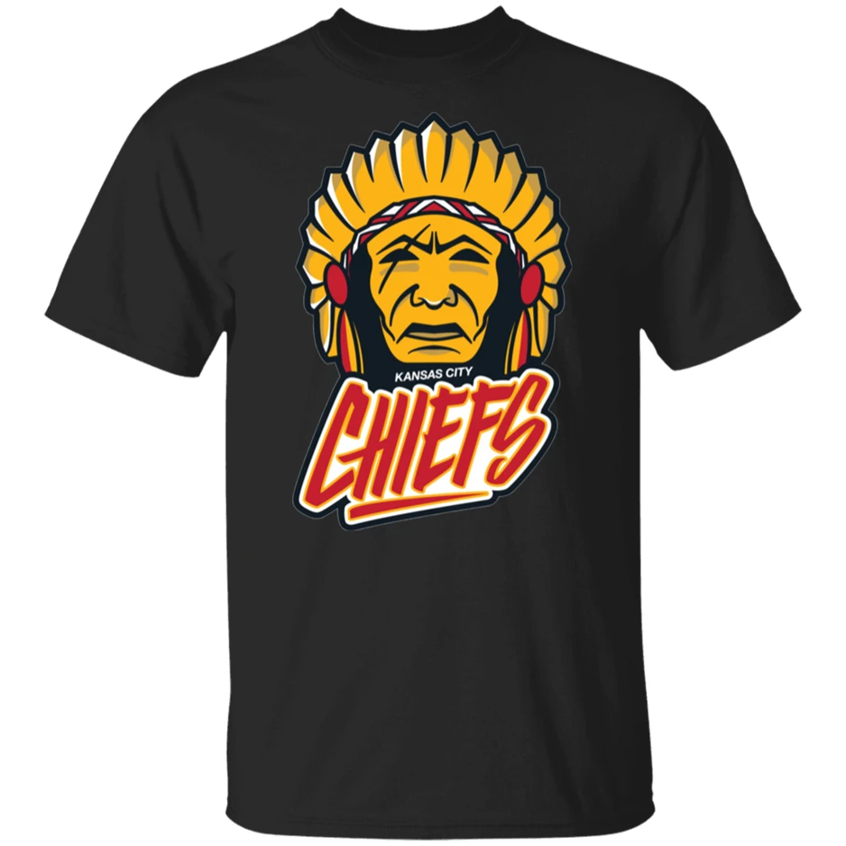 Chiefs Kc логотип черная футболка короткий рукав для женщин мужчин S 2Xl Летний стиль
