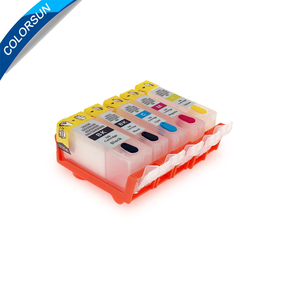 Colorsun 5pcs PGI-220 CLI-221 Refillable Ink Cartridges For Canon Pixma MP620 MP640 MX860 MX870 Printer Cartridge with ARC chips - купить по