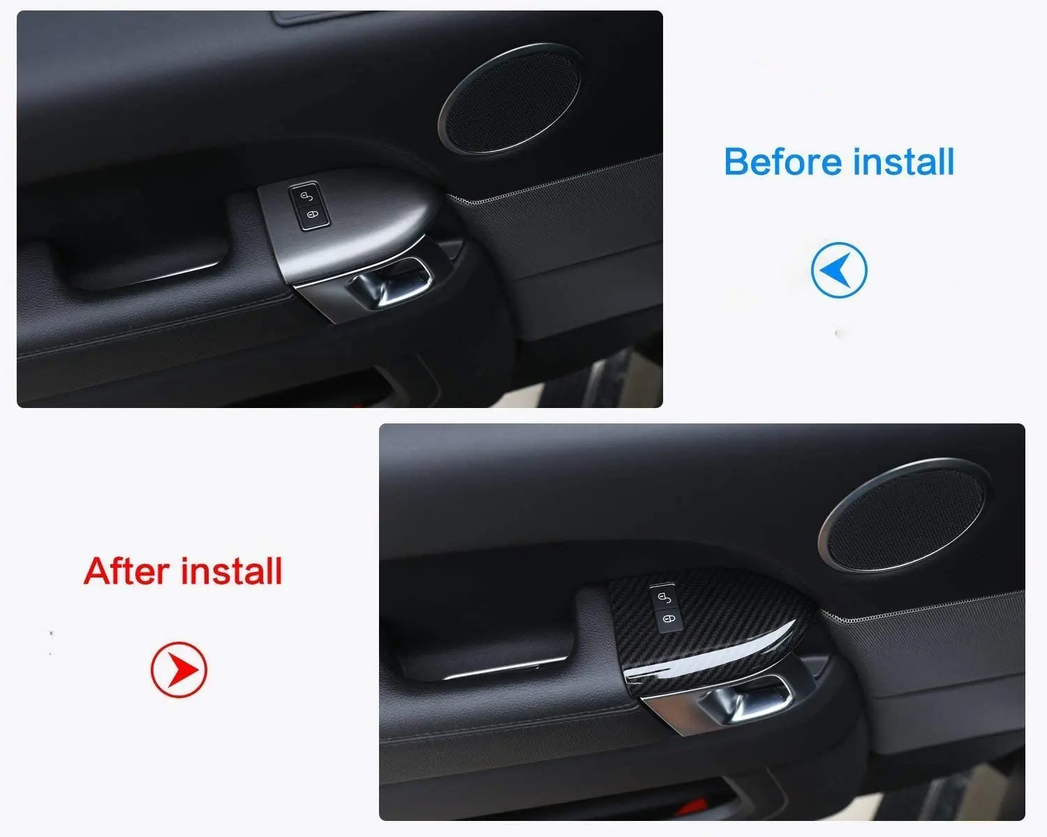 Чехол из АБС-пластика и углеволокна для защиты детей Land Rover Range Sport RR 2014-2017 Style B