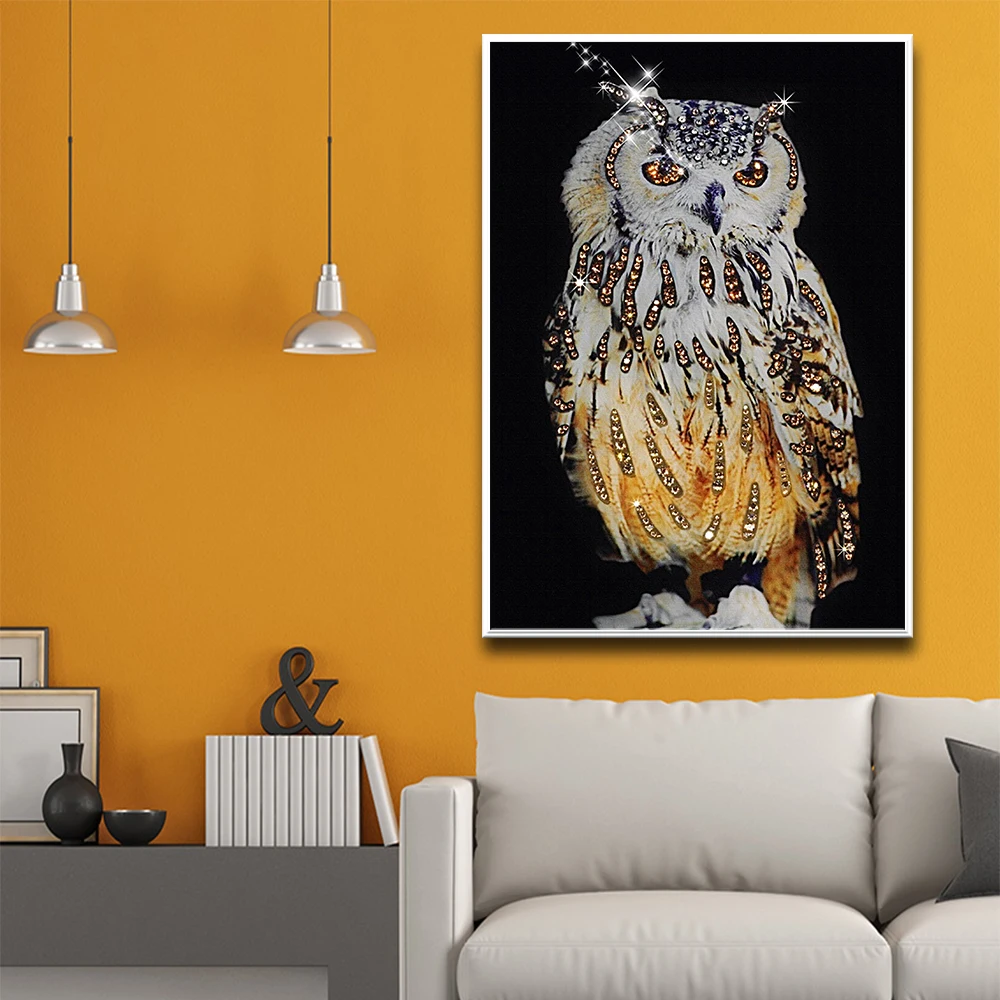 HD Печать Сова черно белые плакаты холст живопись для гостиной креативное