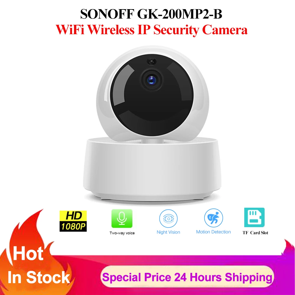 Беспроводная IP камера SONOFF 1080P HD с ИК подсветкой и функцией ночного видения|Модули