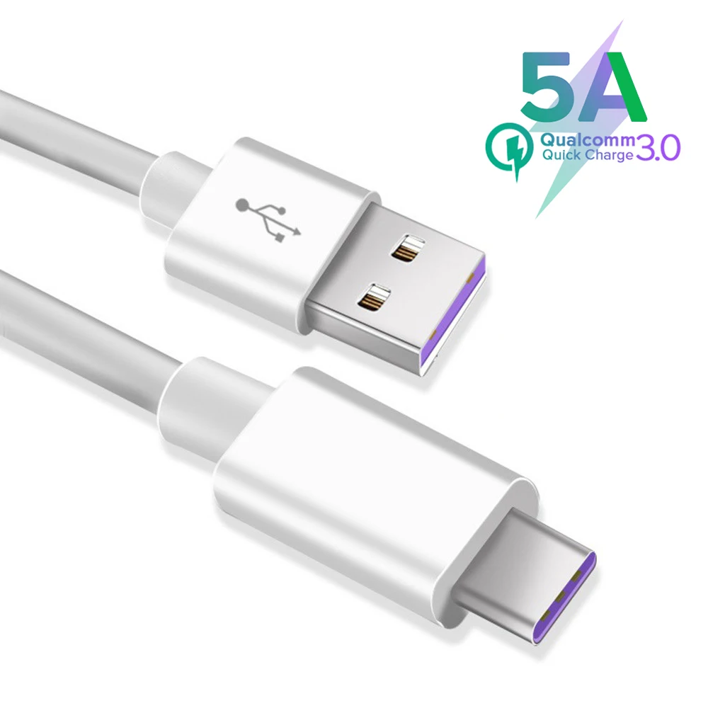 5А быстрая зарядка type C USB кабель для huawei Honor Supercharge кабели для передачи данных FCQ Quick Charge QC3.0 для Xiaomi samsung Nut Mei zu
