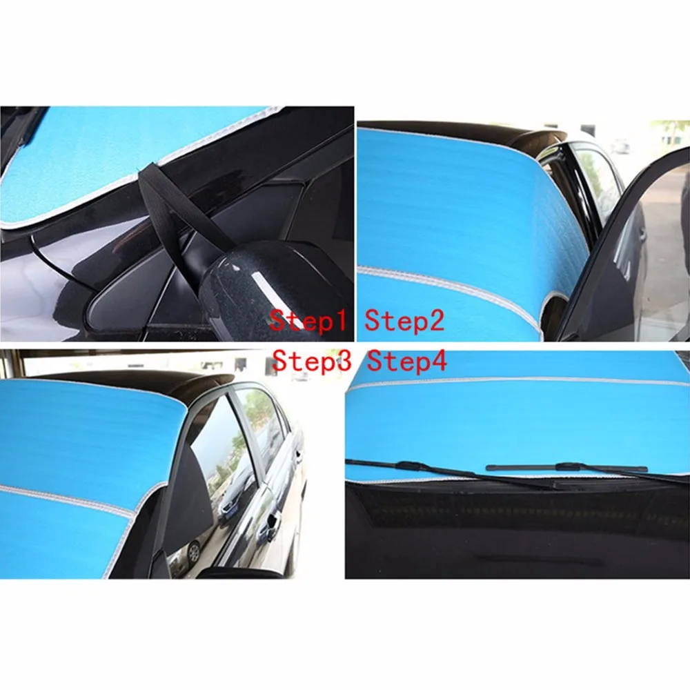 

Car Windshield Sun Shade Snow Proof Covers Universal For Sedan SUV MPV Anti-UV Waterproof Auto Window Protector 3 Colours