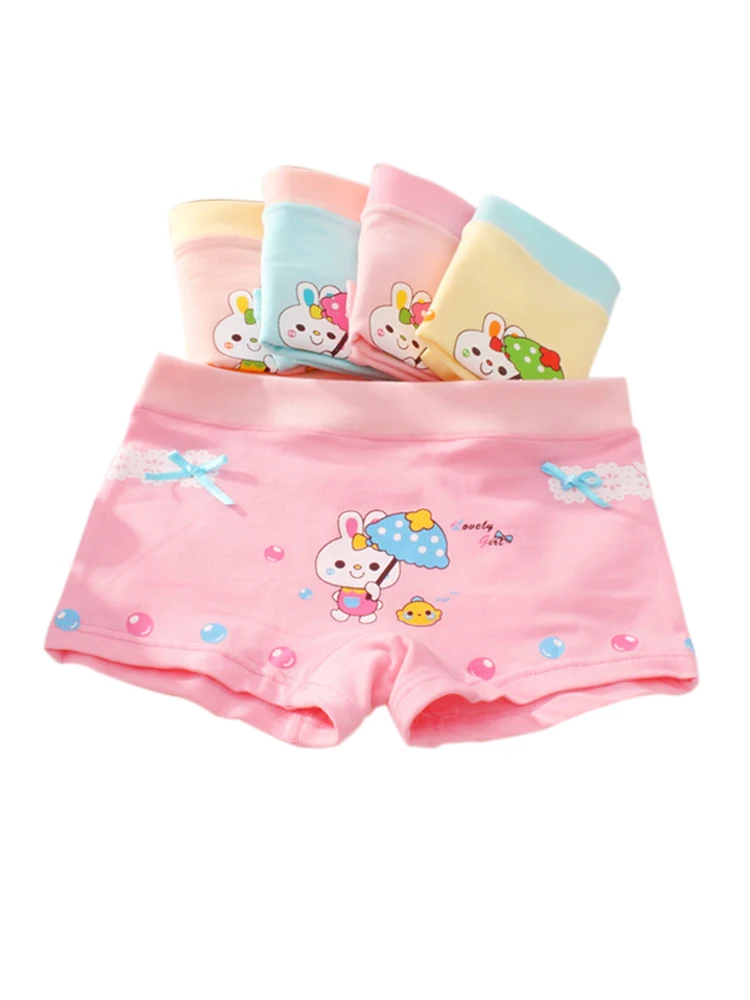 Rabbit 1 pc random Новое Модное детское нижнее белье, детские трусики, трусы для девочек, нижнее белье для мальчиков, милые трусики с рисунками из мультфильмов, мягкая и эластичная одежда для детей - Цвет: Rabbit 1 pc random