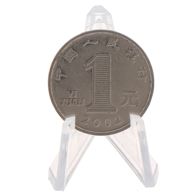 

HotSale 1Pc Acrylic Collectibles Coins Easel Medal Badge Holder Card Display Show Stand Jewellery Stand Holder Collectible Coin