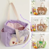 cartoon cute ballet rabbit duffy bear girl heart japanese lunch box bag portable lunch bag small bag picnic bag