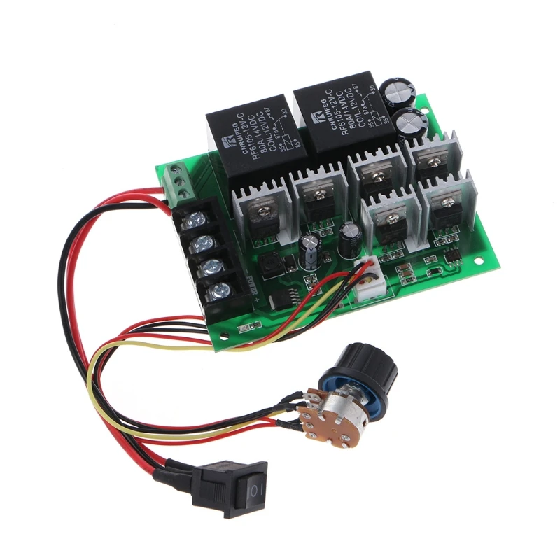 

DC 10-50V Motor Speed Controller Reversible PWM Control Forward Reverse Switch 40A DC Motor Speed Controller