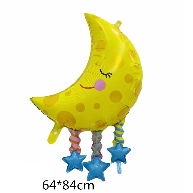 Новый Радужный семейный алюминиевый воздушный шар в форме мультфильма украшение