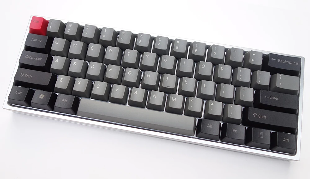 GH60 клавиатура DIY анодированный алюминиевый чехол боковой блеск через корпус тяжелый чехол QMK программа для 60% механическая клавиатура