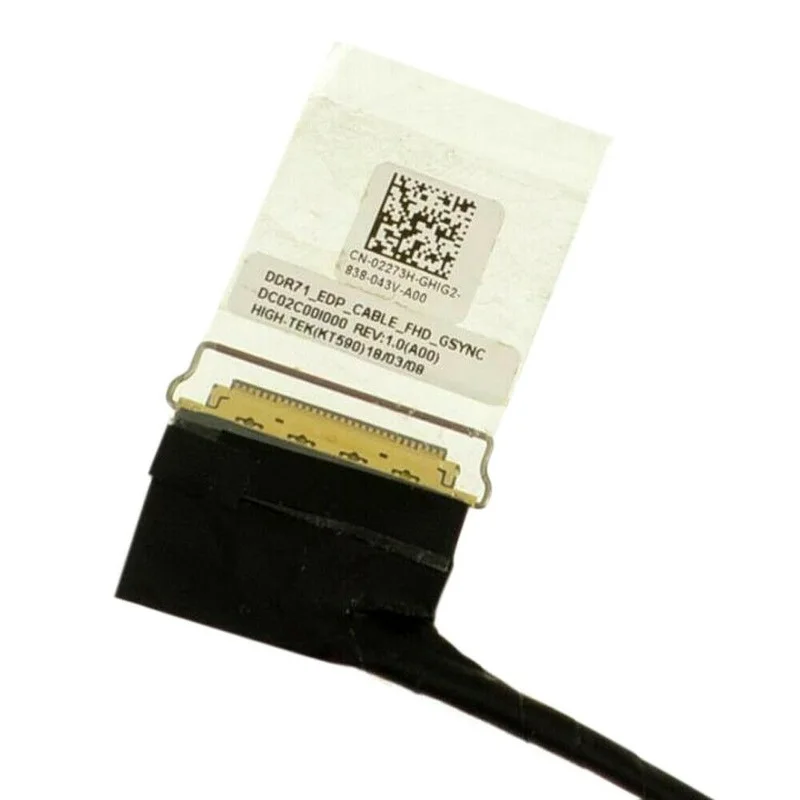 

New DDR71 EDP FHD LCD Cable Lvds Line For Dell Alienware 17 R5 R4 30Pin 02273H