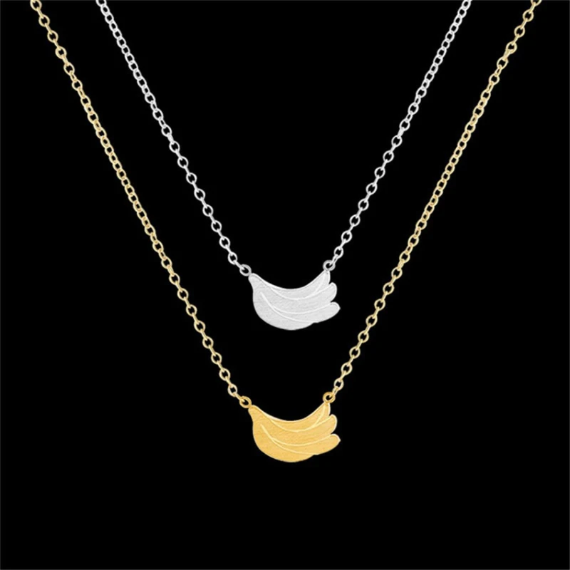 Кулон в виде ягоды Женское Ожерелье Золотой банан амулеты дизайнерское ожерелье