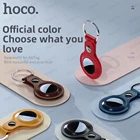 Кожаный защитный чехол Hoco для Apple Airtag 2021, чехол для трекера 1:1, защита от потери, защитный чехол для брелка для Airtag