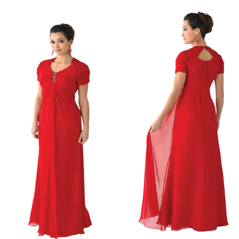 

2021 New squre A-line floor length Chiffon Mother of the Bride Dress M-033