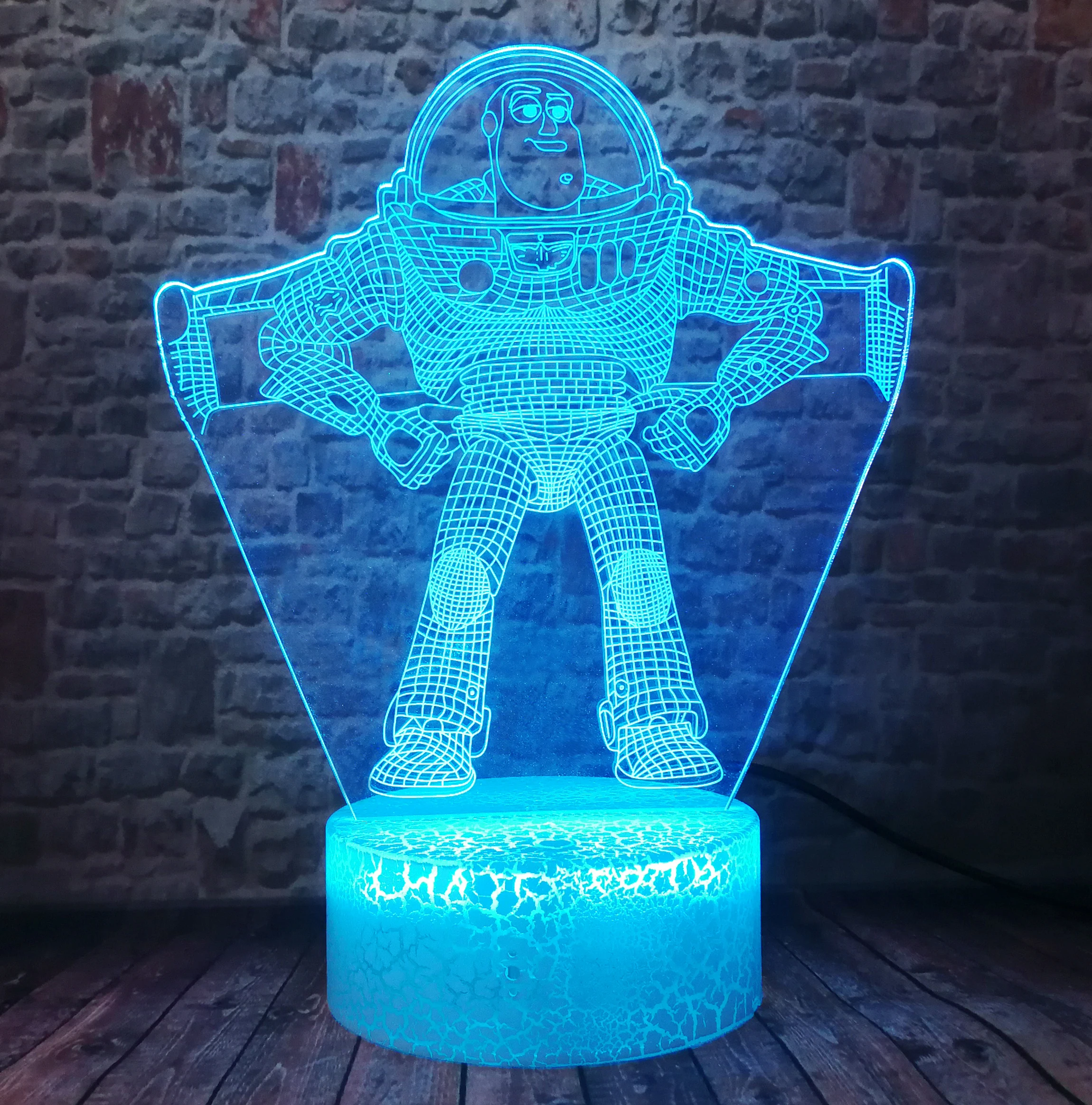 Игрушечный 3d светильник Pixar Ultimate Buzz летний светодиодный Космонавт 7 цветов фигура