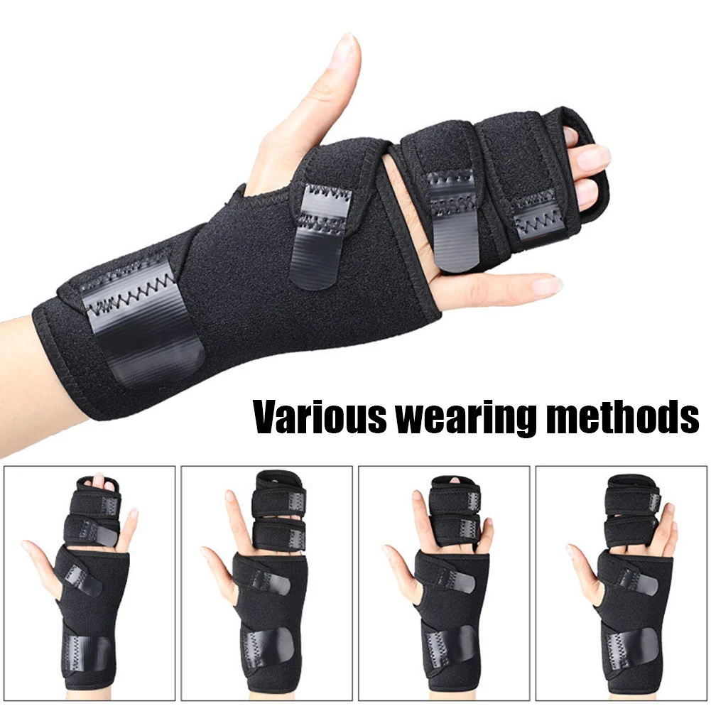 

Comfortable Wrist Hand Finger Support Brace Left/Right Splint Arthritis Band Brace Therapy Fasten Tape Wrist Guard Belt