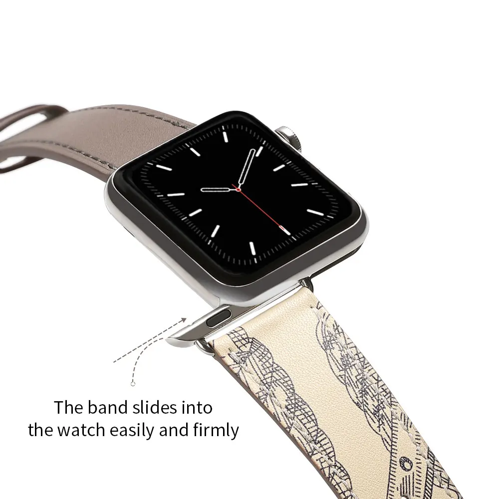 Ремешок для Apple Watch 38/40/42/44 мм из натуральной кожи | Наручные часы