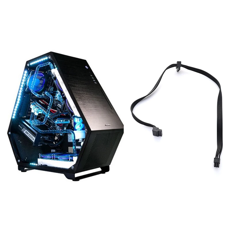 

1Pc 45CM Small 4Pin Male To 2 SATA 15pin Modular Power Supply Cable