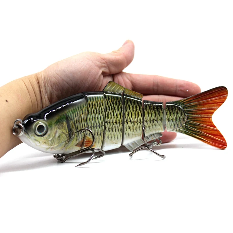 Big Size Fish Bait 6 Section Jointed Lure Sinking Wobbler Vibration Artificial Pesca Swimbait Fishing Tackle 20cm 115g | Спорт и