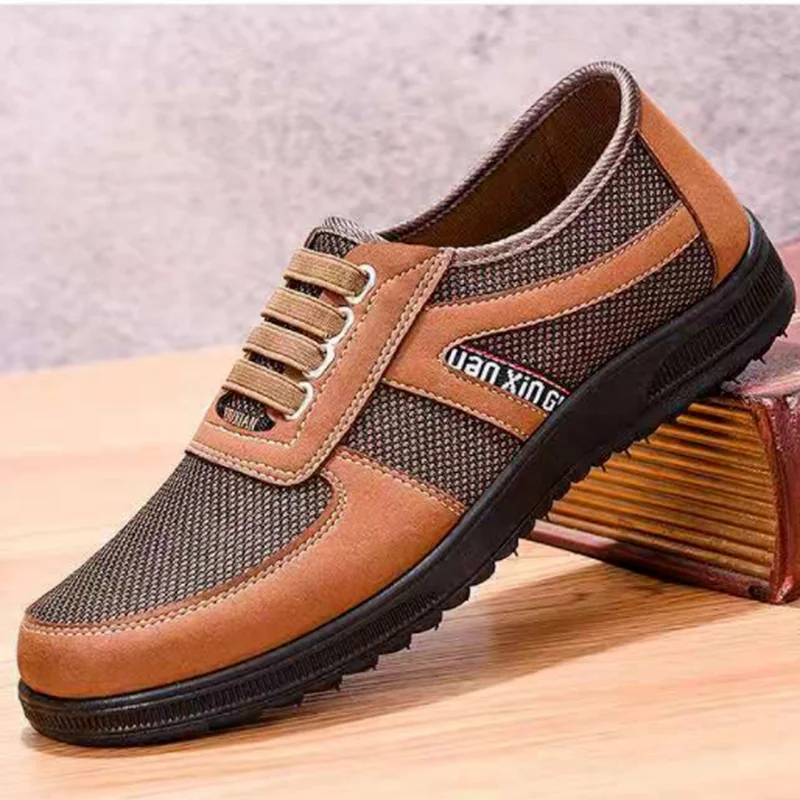 

2021 Spring and Autumn New Mesh Lightweight Men Shoes Fashion Casual Walking Soft Shoes for Men Breathable Flat Mens Loafers