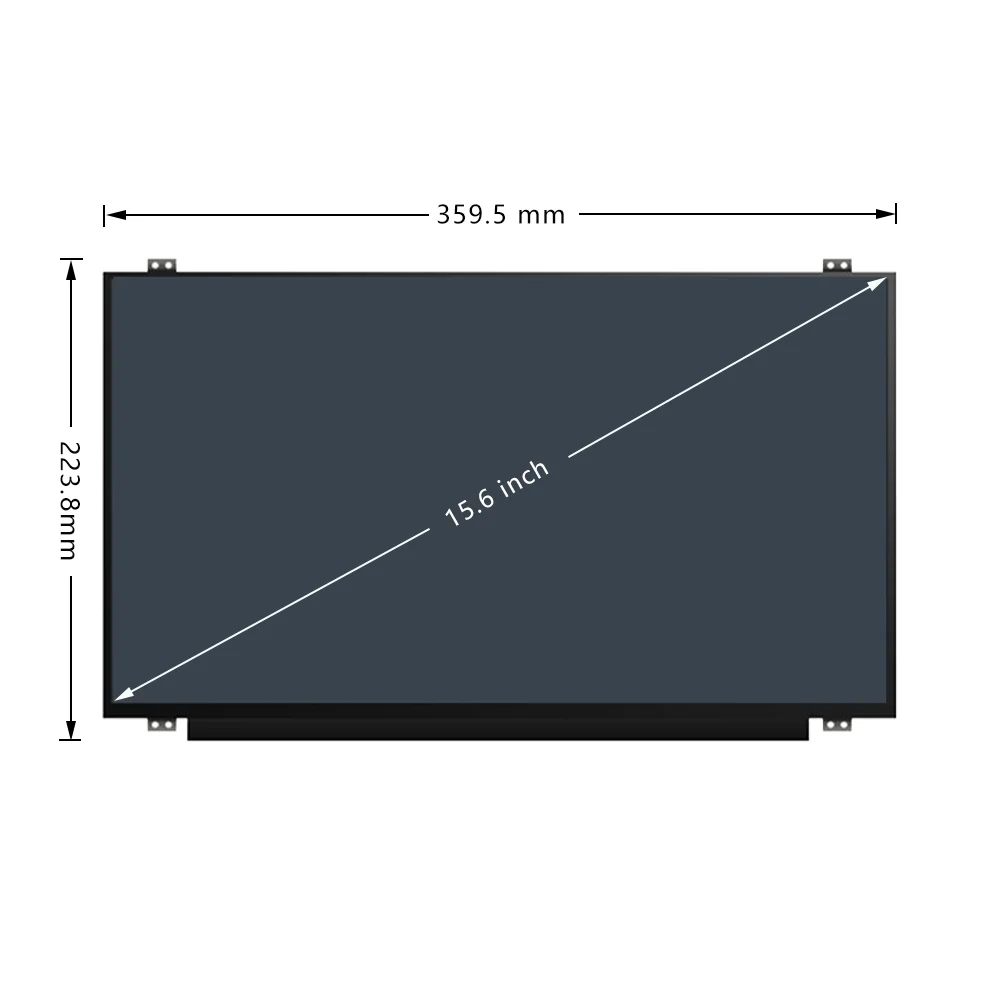 15 6 inch ips laptop scrren for lenovo hp dell acer asus slim n156hce eaa nv156fhm n43 b156han01 2 display fhd 19201080 30pins free global shipping