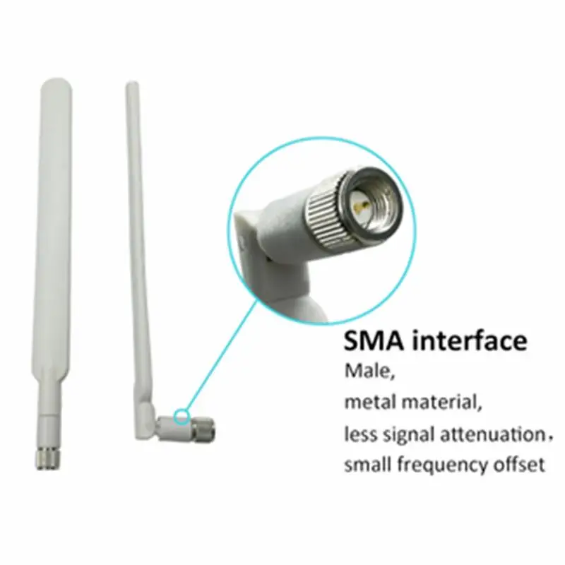 2pcs/set Foldable For Huawei B593S B880 B310 Wireless Modem 6mm SMA Male 4G CPE Router Antenna | Компьютеры и офис